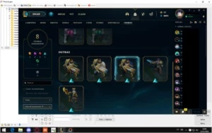 Conta full champs, 6 vitoriosas(2015/2020), ouro IV. - League of Legends LOL