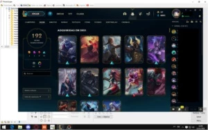 Conta full champs, 6 vitoriosas(2015/2020), ouro IV. - League of Legends LOL