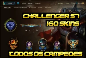 Conta League of Legends Diamond I (Challenger S7/S8) LOL