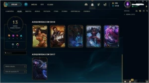 conta gold 3. Só skin top leia - League of Legends LOL