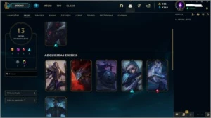 conta gold 3. Só skin top leia - League of Legends LOL