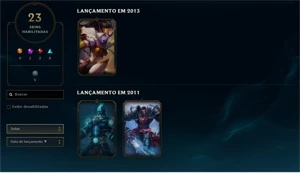 Vendo conta de lol lvl 62 não é smurf duas Skins vitoriosas - League of Legends