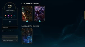 Vendo conta de lol lvl 62 não é smurf duas Skins vitoriosas - League of Legends