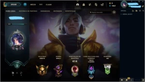 Conta de lol, lvl 311 Gold 3 e com skin prestigio do yasuo - League of Legends
