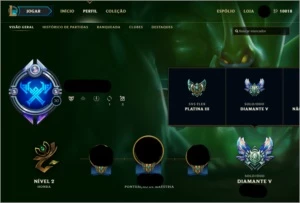 CONTA LEAGUE OF LEGENDS - DIAMANTE 5 / ALL CHAMP / 40 SKINS LOL