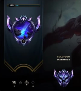 Conta LoL Diamante 2 - 118 champs 76 skins - League of Legends