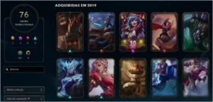 Conta LoL Diamante 2 - 118 champs 76 skins - League of Legends