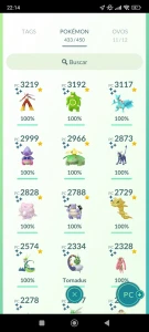 Conta Pokemon Go 400 Shiny + Lendário 100% - Fortnite