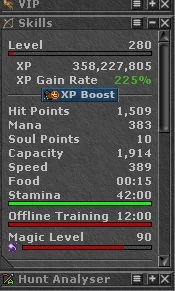 MS 280 + Kina 160 Luminera + makers nossobra e Macabra - Tibia