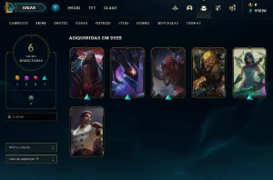 Conta LOL - PRATA 4 MMR BOM - 22 personagem - 6 skins "4 ep" - League of Legends