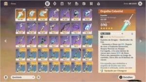 CONTA GENSHIN IMPACT BR LVL 47