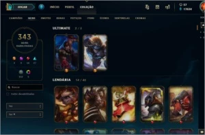 Conta League of Legends LOL