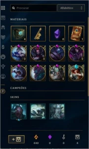 Conta de league of legends Platina 4 ( 143 Skins ) LOL