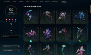 Conta league of legends lvl 387 todos os champs 504 skins LOL