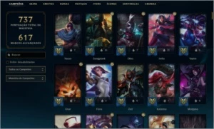 Conta league of legends lvl 387 todos os champs 504 skins LOL