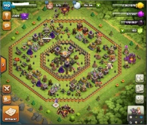 Vendo conta clash of clans cv 11novo