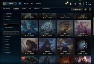 Conta prata 2 com 130 Champs e 101 Skins + 3 Vitoriosas - League of Legends LOL