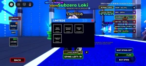 Subzero Loki Ultra Lendária! A Conta Definitiva De Blue Lock - Roblox