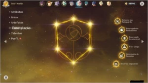 Conta com Mona 1x, Klee, Keqing, Noelle 6x Ar 43 - Genshin Impact