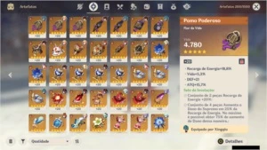 AR 55 - HUTAO + HOMA / CHILDE + ESTRELA INVERNAL e mais... - Genshin Impact