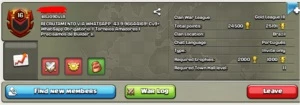 CLAN CLASH OF CLANS NV 16