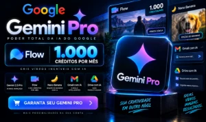 Gemini Pro + Antigravity + Flow 18 mes/30 dias de garantia! - Inteligência Artificial