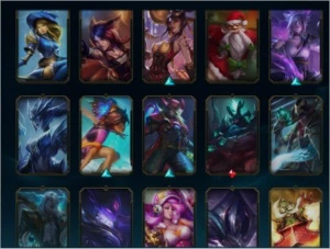 conta lol e valorant, 217 skins - League of Legends