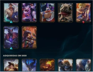 conta lol e valorant, 217 skins - League of Legends