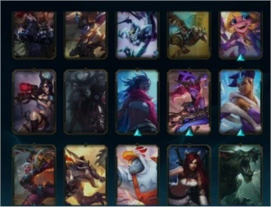 conta lol e valorant, 217 skins - League of Legends