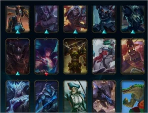 conta lol e valorant, 217 skins - League of Legends