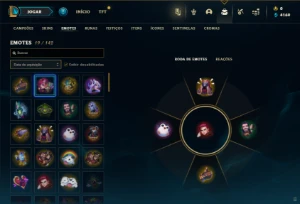Ouro 3 com 40 Champs e 10 Skins - League of Legends LOL