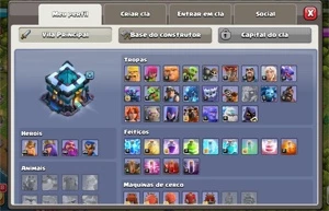 CV13 MUITO BEM UPADO, MUROS FULL, PRA SAIR LOGO - Clash of Clans