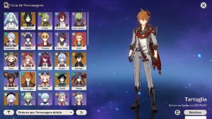 CONTA Genshin Impact RANK 55 Com 8 Personagens 5*