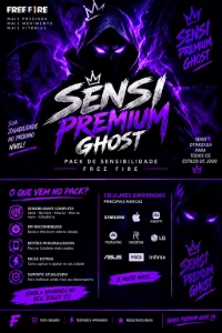 👻 Sensi Premium Ghost - Free Fire