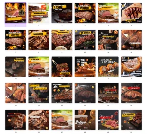 Pack Canva Churrascaria - 40 Artes Editáveis - Serviços Digitais