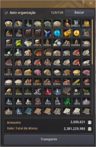 CONTA ROLETADA COM ITENS LIFESKILL BLACK DESERT SA (BDO)