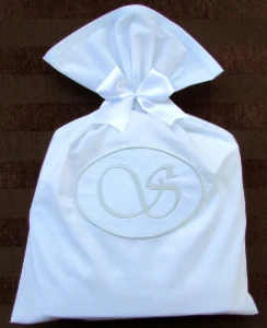 Toalha de Capuz para Batizado com Embalagem Personalizada - Artesanato e Personalizados