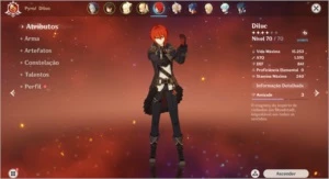 AR 43 Xiao + Lança jade, Zhongli, Diluc e Mona - Genshin Impact