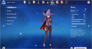 AR 43 Xiao + Lança jade, Zhongli, Diluc e Mona - Genshin Impact