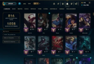 Ouro 2 com TODOS os Champs e 235 Skins ( JG / MID / ADC ) - League of Legends LOL