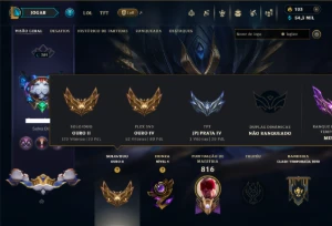 Ouro 2 com TODOS os Champs e 235 Skins ( JG / MID / ADC ) - League of Legends LOL