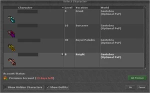 Conta 20% Loyalty - Tibia