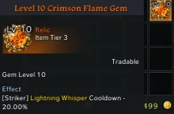 LIQUIDA BLACKFRIDAY Gemas - 2 lvl 10, 3 lvl 9 e 81k de gold - Lost Ark