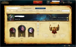 Conta League of Legends Ouro 4 ! 2 skins ultimate! LOL