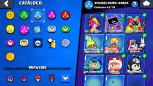 Conta Brawl Stars muitas skin