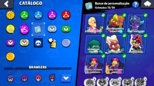 Conta Brawl Stars muitas skin