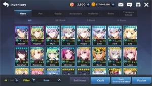 Conta Grand Chase Mobile│1,6KK PB│