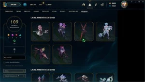 Conta league of legends, 1305 skins LOL