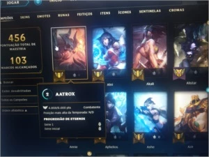 Conta lol platina 3 100+ skins PROMOÇÃO - League of Legends