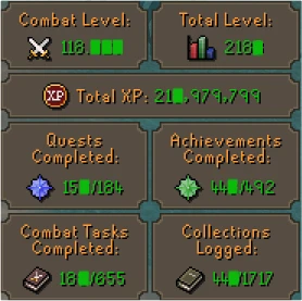 ~2.2k Total + 750M Banco (OSRS) <> 2.9k Total + 1.4B (RS3) - Runescape